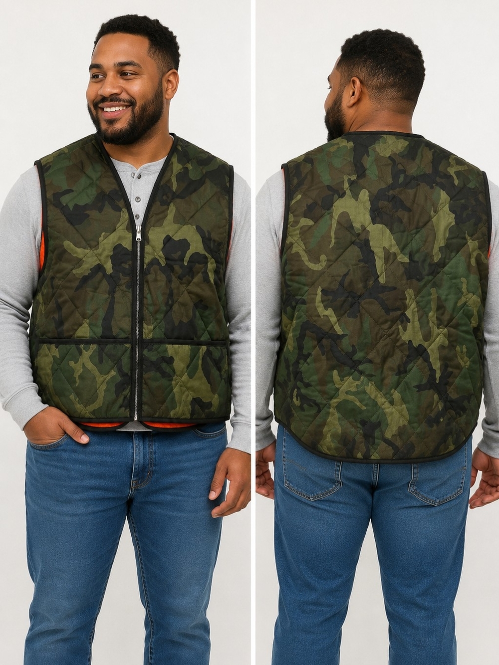 Insulated Wear Camo Reversible Hunting Vest XXL